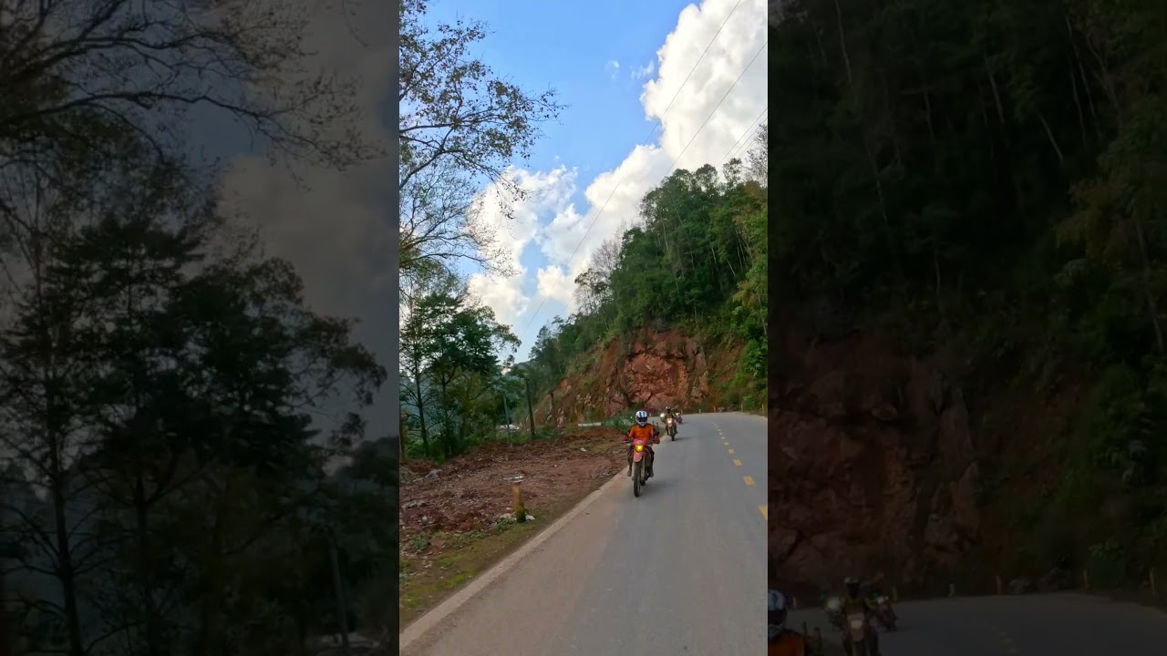 At @vietnambikers both on and off-road with scenic views ❤️!