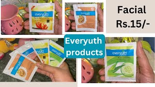 🌺Rs.15/- One brand facial products/ everyuth Rs.15/- facial kit🍊🥒 screenshot 5
