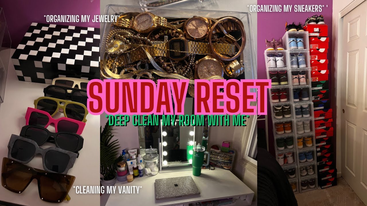 SUNDAY RESET VLOG: *deep cleaning, organizing & more!*
