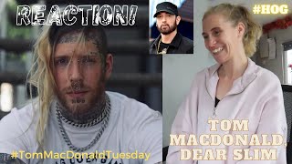 REACTION! Tom MacDonald, Dear Slim OFFICIAL VIDEO #TomMacDonaldTuesday #DearSlim #EminemTribute