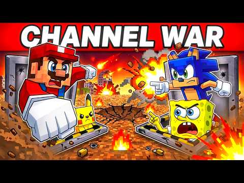 My Minecraft Channels Started A WAR...