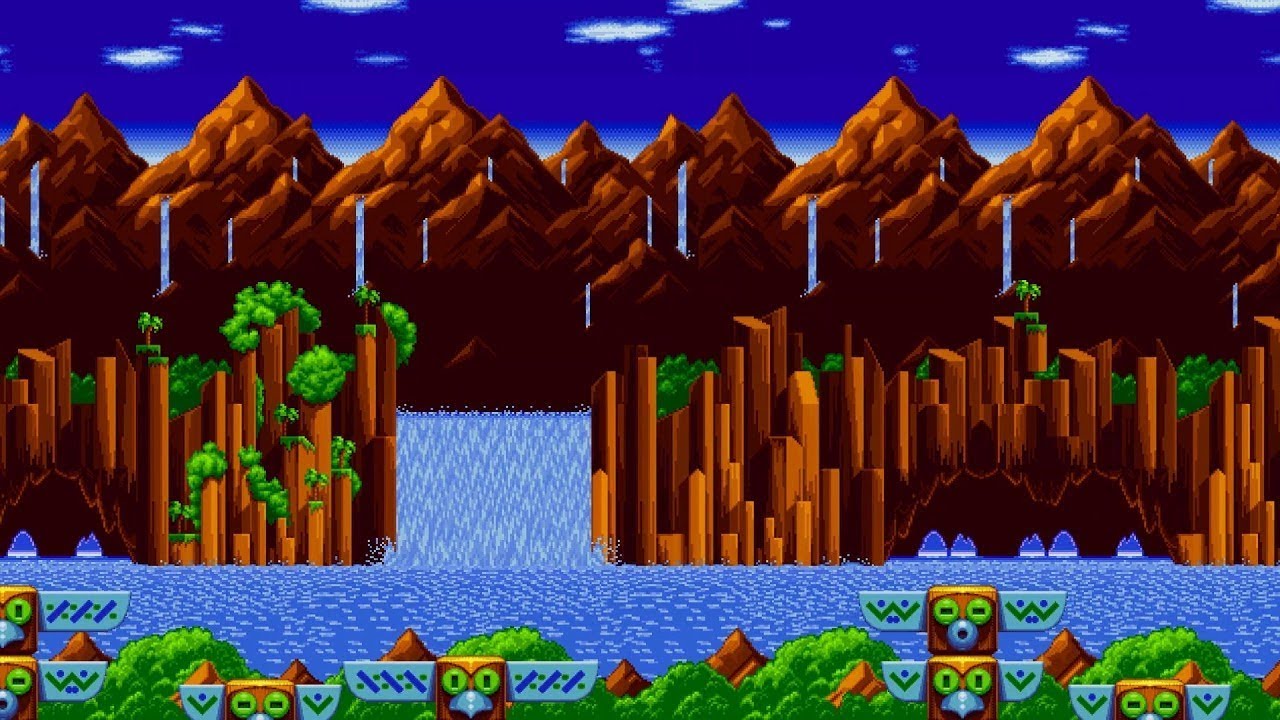 Sonic Mania - Green Hill Zone Act 2 Raw Gameplay 