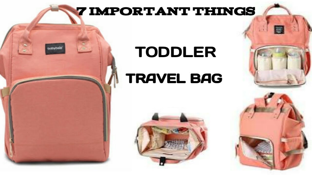 Toddler travel bag tips / How to organize toddler bag for travel / 7
