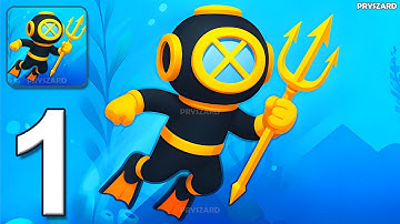 Dive & Fish - Gameplay Walkthrough Part 1 - Fish Underwater Adventure (iOS, Android)