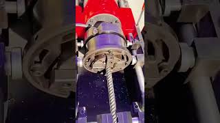 cool machine for making threads on iron rods #shorts