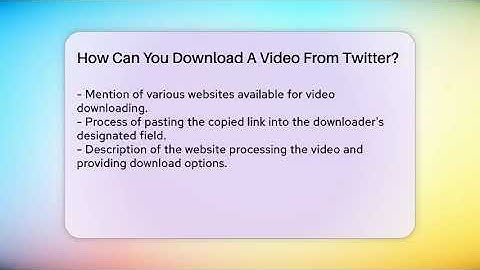 How Can You Download A Video From Twitter? - Everyday-Networking