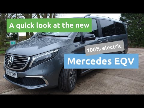 A quick look at the Mercedes EQV, the new 100% electric premium 7-seater vehicle