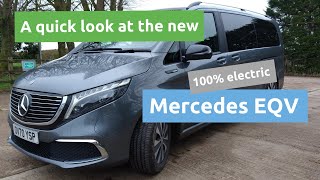 A quick look at the Mercedes EQV, the new 100% electric premium 7-seater vehicle