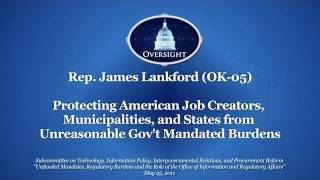 Lankford: Protecting American Job Creators & Municipalities from Unreasonable Gov't Burdens