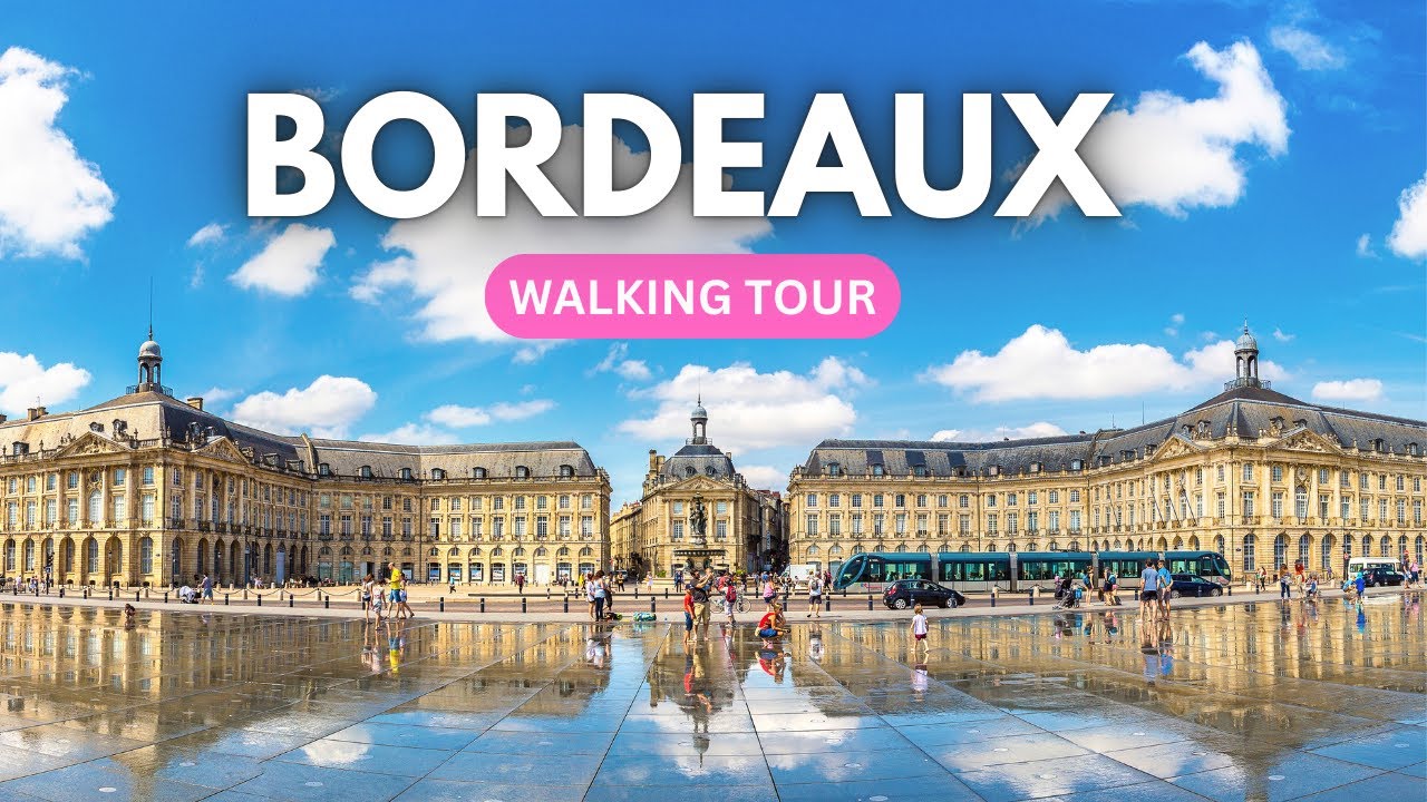 Красивое Бордо. Франция 🇫🇷 Пешеходная экскурсия по очаровательным улочкам винной столицы 🍷 4K HDR