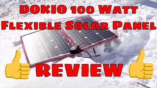 DOKIO 100 Watt Flexible Portable Solar Panel REVIEW