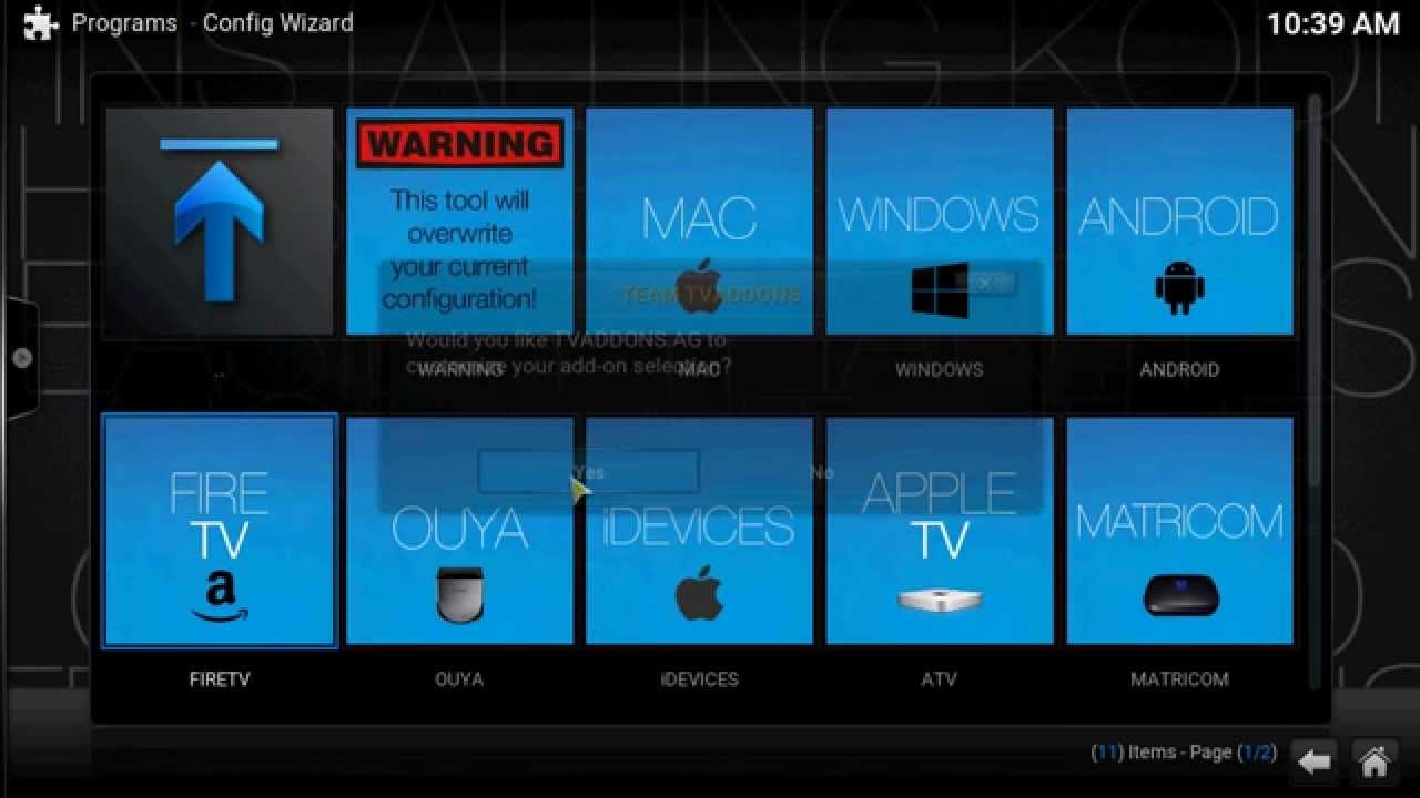 Kodi Basic Fresh Start