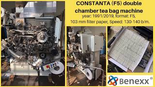 Constanta F5 Tea Bag Packaging Machine Оборудование Для Фасовки Чая В Двухкамерные Фильтр Пакеты