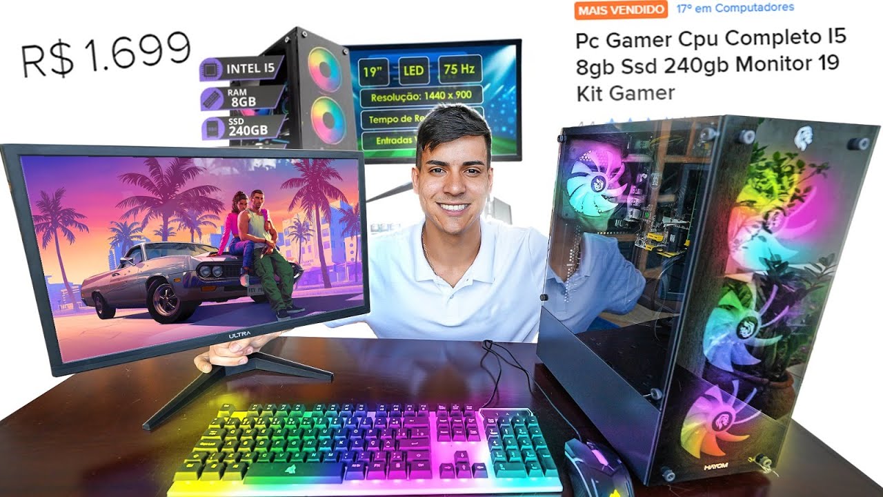 COMPREI UM PC GAMER NO MERCADO LIVRE DE R$1699,47
