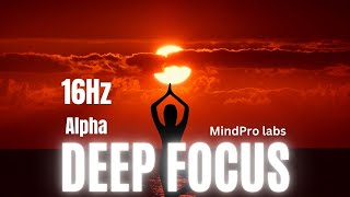 Study Focus Binaural – Memory & Concentration Booster for Students & Creatives | 16Hz Alpha Waves