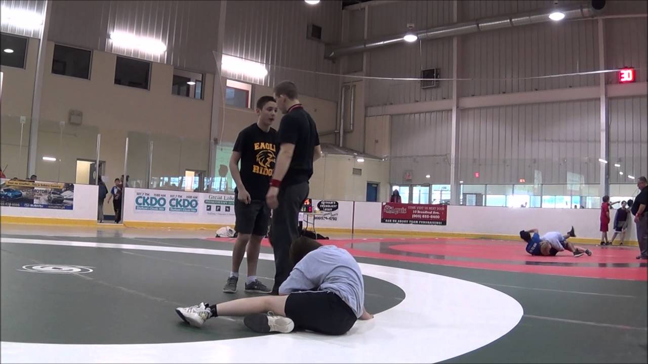 Connor VS Griffin - DEAA Region Wrestling Tournament in Whitby - April 2016