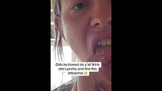 Pretty Girl Eating Her Snot