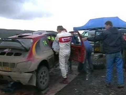 Red Dragon Rally Red Dragon Rally Andy Burton at service then walters arena 2 - YouTube