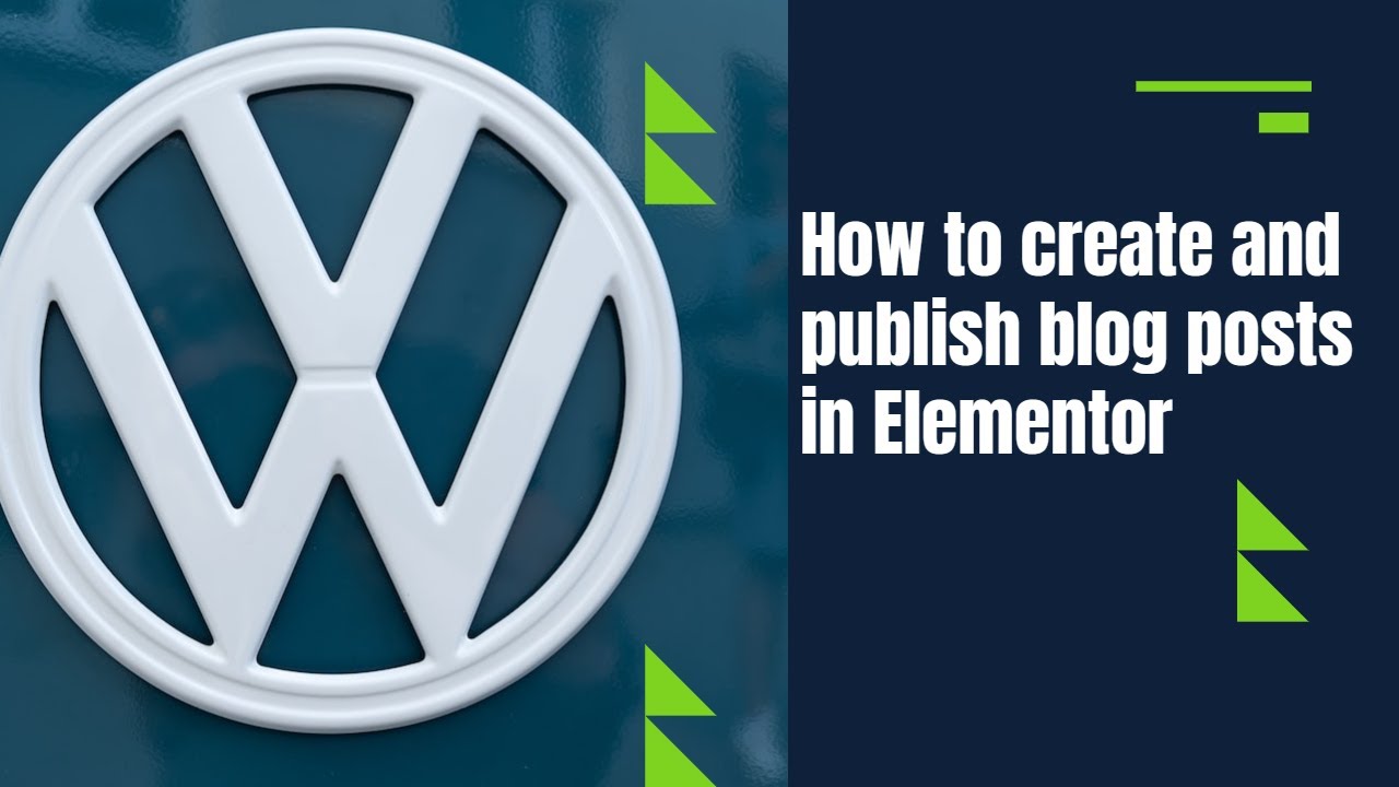 How To Create And Publish Blog Posts In Elementor Page Builder (Somali ...