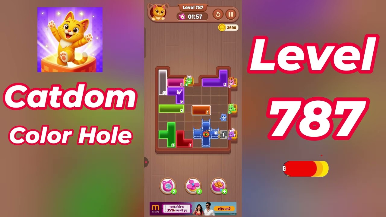 cororful／Sodomほか Catdom Color Hole Level 787 Walkthrough [NEW UPDATE