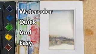 How To Paint A Watercolor Landscape, Watercolor Painting For Beginners, Watercolor Quick And Easy