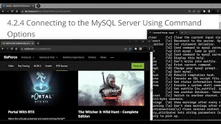 Connecting to the MySQL Server Using Command Options: Using MySQL Programs - MySQL.