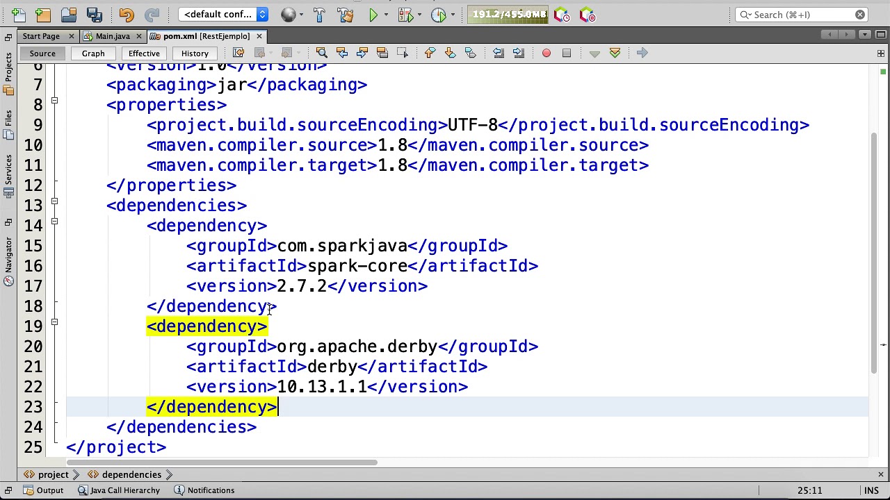 Restful - netbeans - spark - derby - java II: Dependencias - YouTube