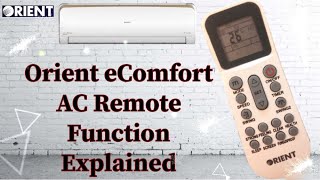 Orient Ultron Inverter AC REMOTE Functions Explained (Complete Remote Review)