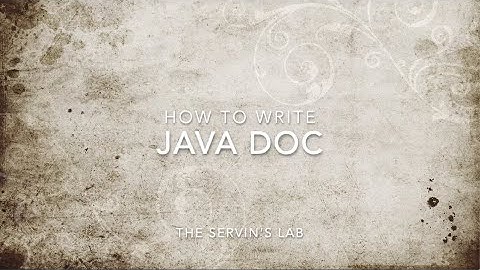 CS1 114: How to use JavaDoc
