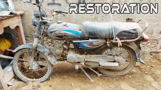 FULL RESTORATION Accident Abandoned Motorcycle
