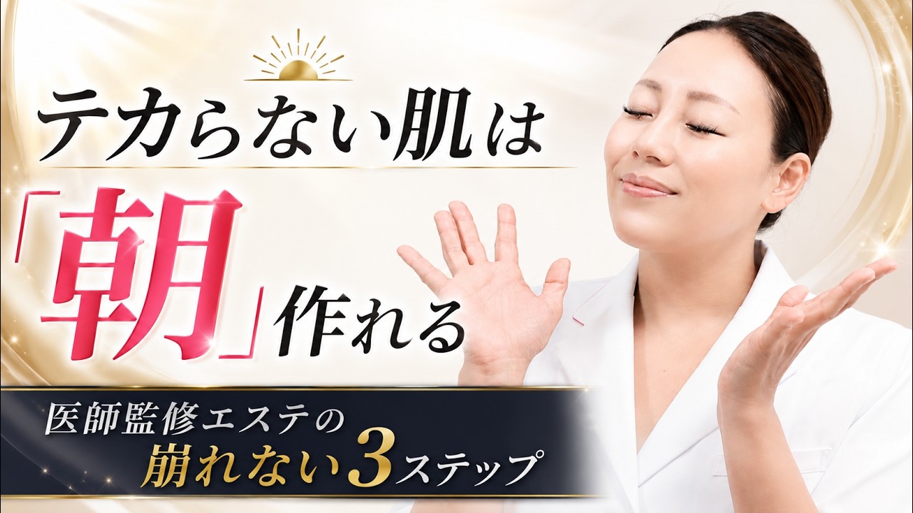 【夕方までテカらない！】メイク崩れを防ぐプロの朝スキンケア