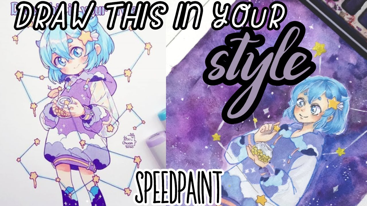 Draw This In Your Style Challenge - [Speedpaint] - YouTube