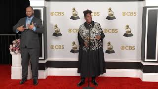 JON BATISTE TV/Radio Room Interview | 2022 GRAMMYs