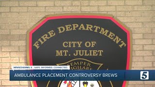 Controversy brews over moving ambulances in Wilson Co.