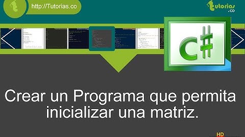 arrays – visualStudio c# (inicializacion de matriz)