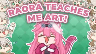 【DRAWING】Raora-sensei teaches me art! #hololiveenglish
