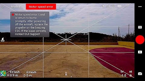DJI Mavic Mini - Speed Motor Error Solution