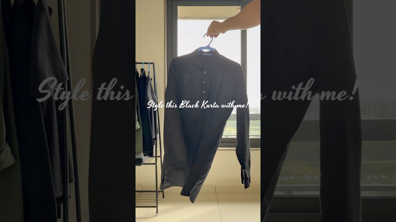 Style you black Kurta like this! 