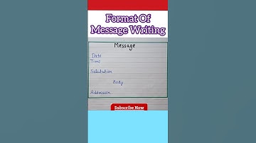 Format of Message Writing | #Shorts #youtubeshorts #Short #english #message #viral