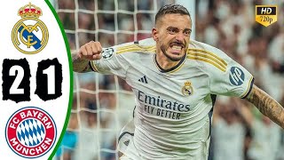 ⚪🔴 Real Madrid vs Bayern Munich 2-1 Hіghlіghts & All Goals 2024 HD | Joselu wins final spot for real