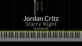 Starry Night - Jordan Critz (slowed) Piano Tutorial Resimi