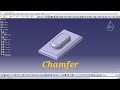 CATIA V5 Tutorial for Beginners Part-20 | Part Design –Chamfer