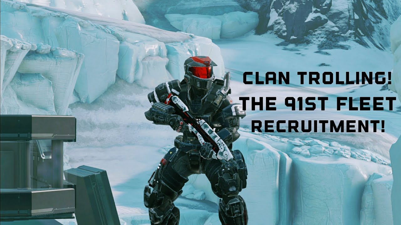 Trolling the 91st Fleet Recruitment clan!  Halo 5 Clan Trolling!