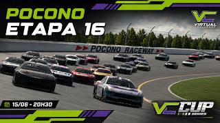ETAPA DE POCONO AO VIVO [Nascar] Virtual Challenge Cup Series 2026