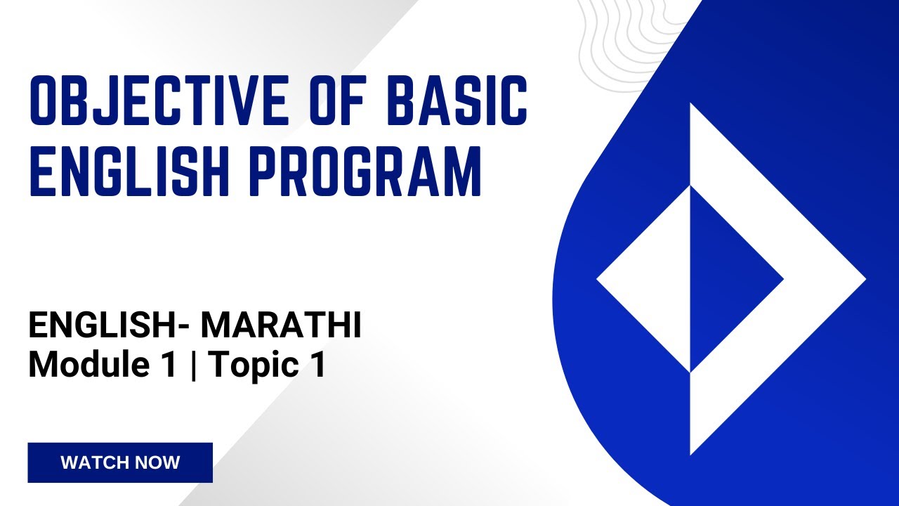 [MRTH-ENG-M1-T1] Objective of Basic English Program