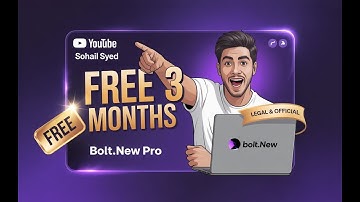 How to Get Bolt.new Pro Free for 3 Months – 100% Legal & Official!🚀