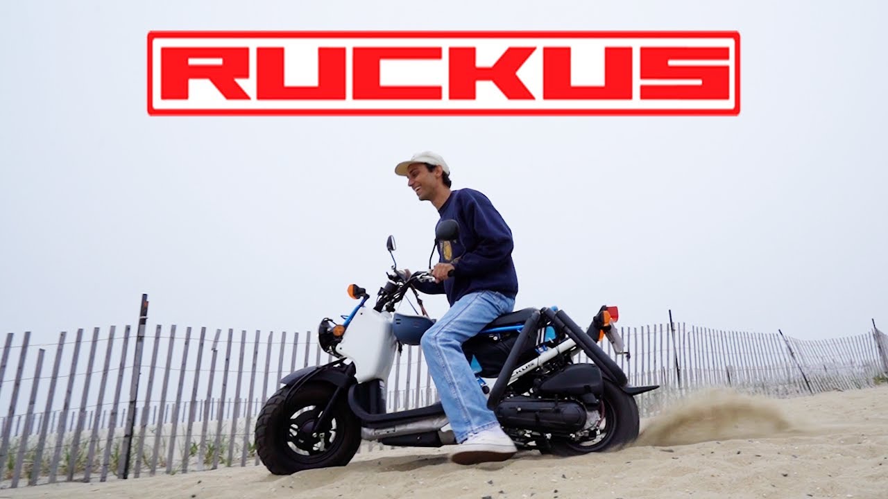 HONDA RUCKUS ON THE BEACH!