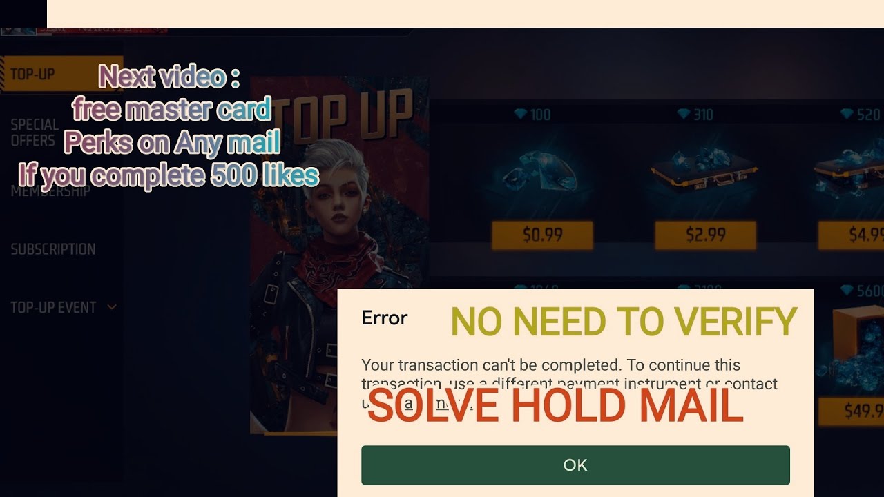 How to fix hold gmail without verify google play point (USA, NT, UK, KOREAN) all server