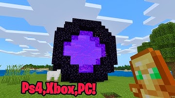 how to make custom nether portal in minecraft (circular nether tutorial)PS4/XBOX/PC 2019