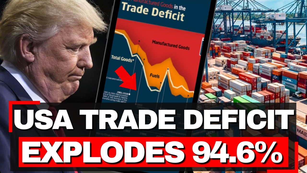 US Trade Deficit EXPLODES 94.6% - Trump's Tariffs Cause Economic Disaster
